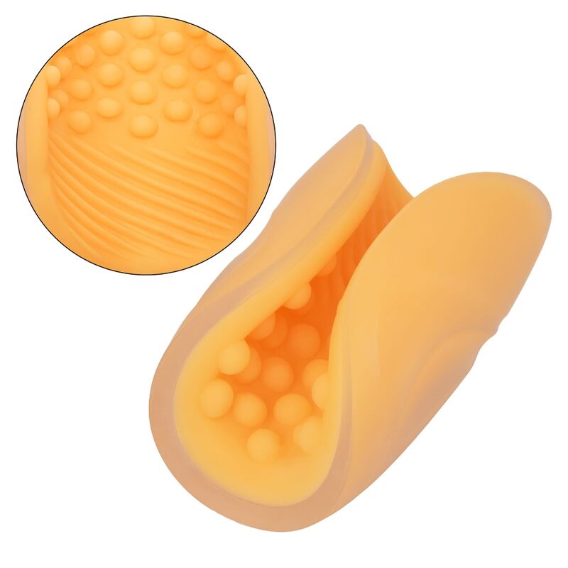 CALEXOTICS - BEADED GRIP MASTURBATOR ORANGE