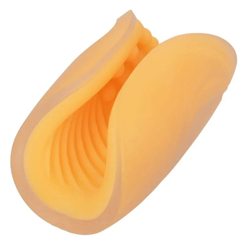CALEXOTICS - BEADED GRIP MASTURBATOR ORANGE - Vanelion Paradise