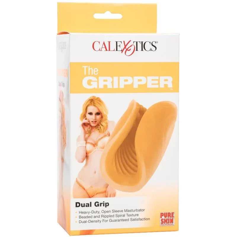 CALEXOTICS - BEADED GRIP MASTURBATOR ORANGE - Vanelion Paradise