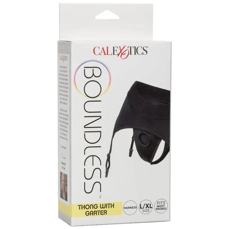 CALEXOTICS - BOUNDLESS THONG MIT GARTER L/XL - Vanelion Paradise
