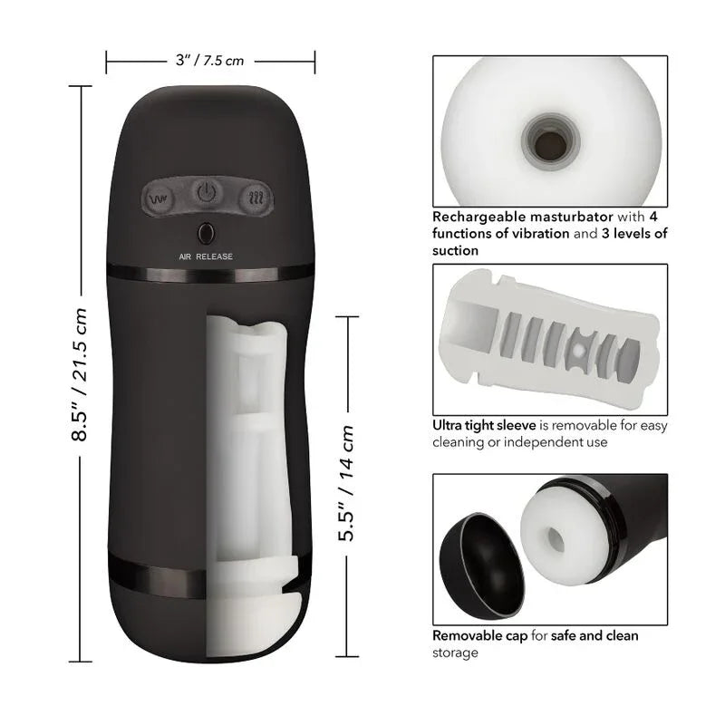 CALEXOTICS - OPTIMUM POWER STROKER VIBRATIONS UND SAUGFUNKTIONEN - Vanelion Paradise