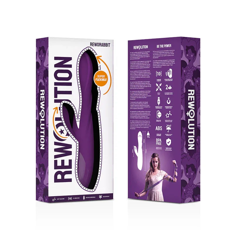 REWOLUTION - REWORABBIT FLEXIBLER VIBRATOR MIT KANINCHEN - Vanelion Paradise