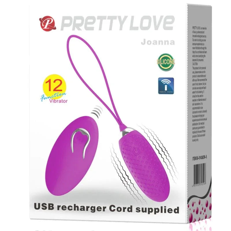 PRETTY LOVE - JOANNA VIBRIERENDES EI MIT FERNBEDIENUNG 12 MODI - Vanelion Paradise
