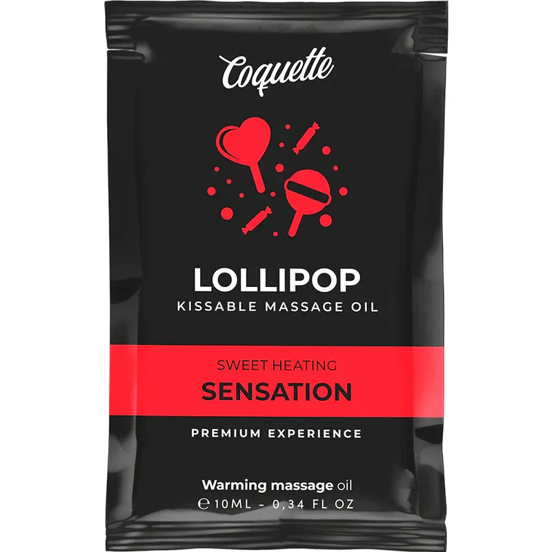 COQUETTE CHIC DESIRE - POCKET KISSABLE MASSAGEÖL MIT WÄRMEEFFEKT LOLLIPOP 10 ML - Vanelion Paradise