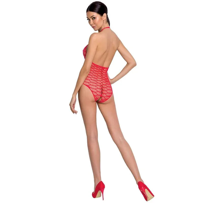 PASSION - WOMAN BS087 BODYSTOCKING ROJO TALLA UNICA - Vanelion Paradise