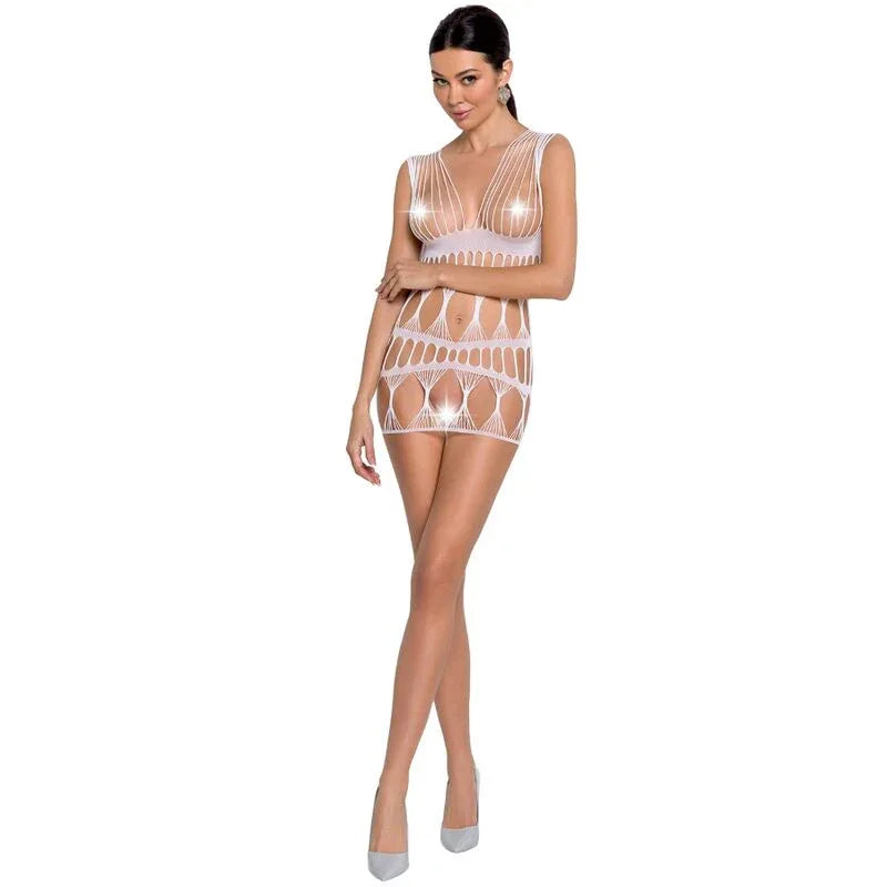 PASSION - WOMAN BS089 BODYSTOCKING BLANCO TALLA UNICA - Vanelion Paradise