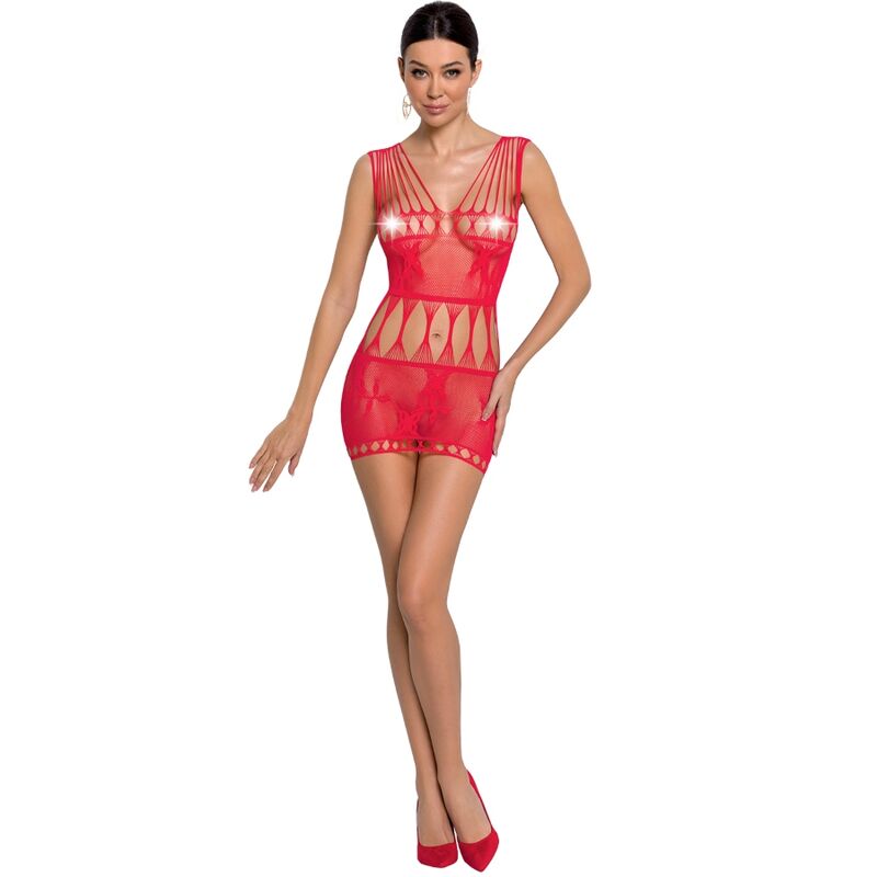 PASSION - WOMAN BS090 BODYSTOCKING ROJO TALLA UNICA - Vanelion Paradise