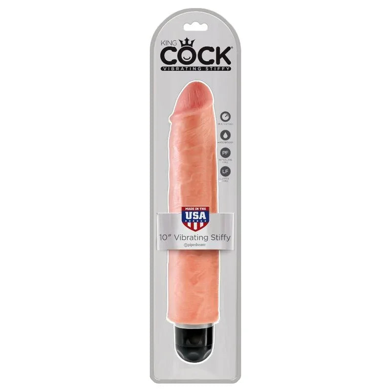 KING COCK - STEIFER REALISTISCHER VIBRATOR 25.4 CM NATÜRLICH - Vanelion Paradise