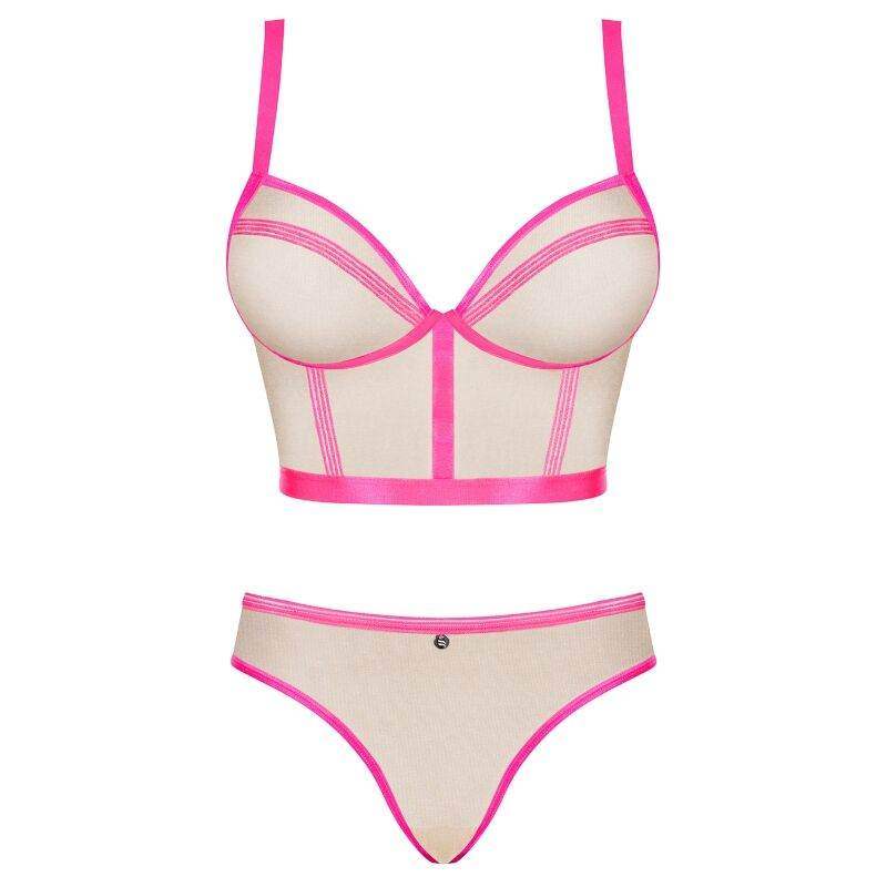 OBSESSIVE - NUDELIA SET ZWEITEILIG ROSA S/M - Vanelion Paradise
