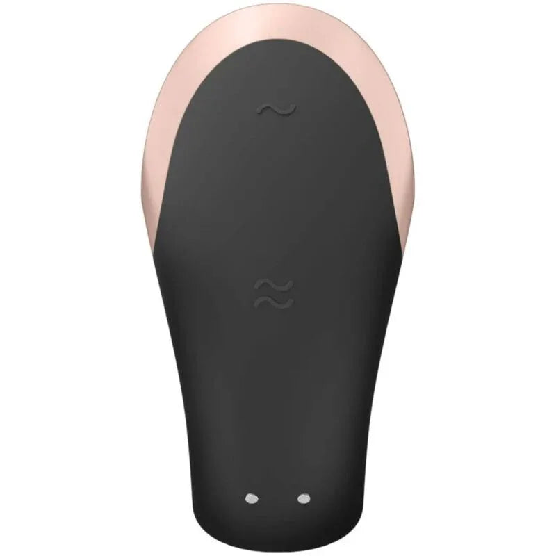 SATISFYER - DOUBLE LOVE LUXURY PARTNER VIBRATOR SCHWARZ - Vanelion Paradise