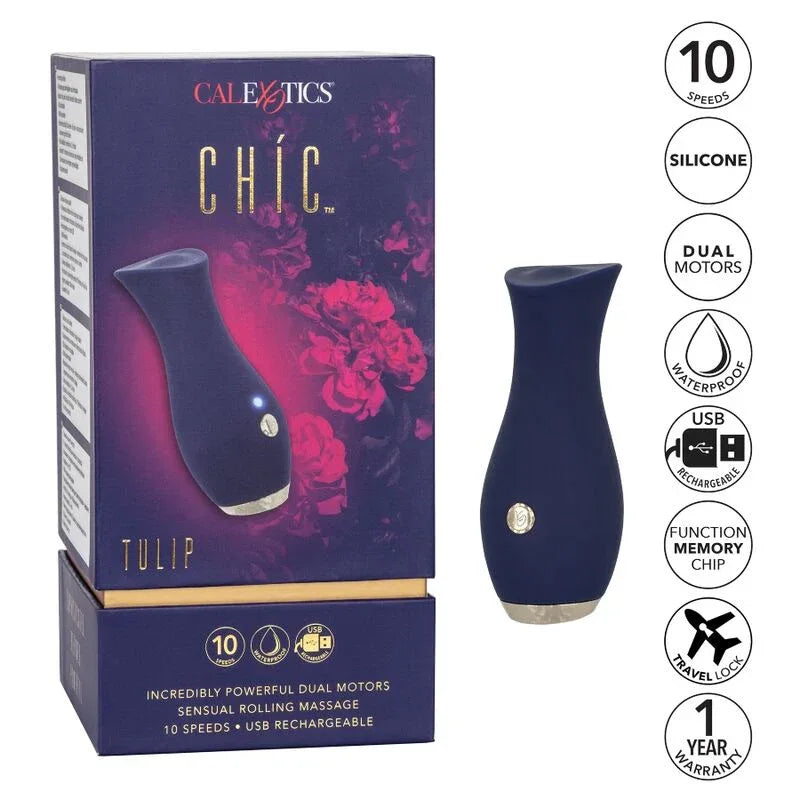 CALEXOTICS - CHIC TULPE MASSAGER BLAU - Vanelion Paradise