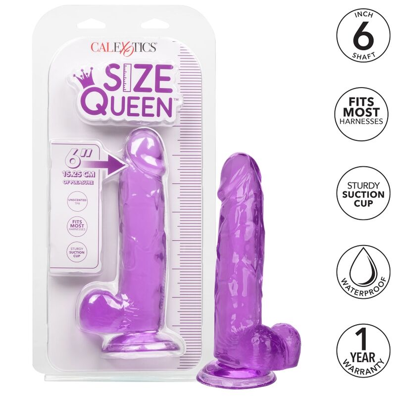 CALEXOTICS - GRÖSSE KÖNIGIN-DILDO LILA 15.3 CM