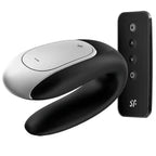 SATISFYER - DOUBLE FUN PARTNER VIBRATOR SCHWARZ - Vanelion Paradise