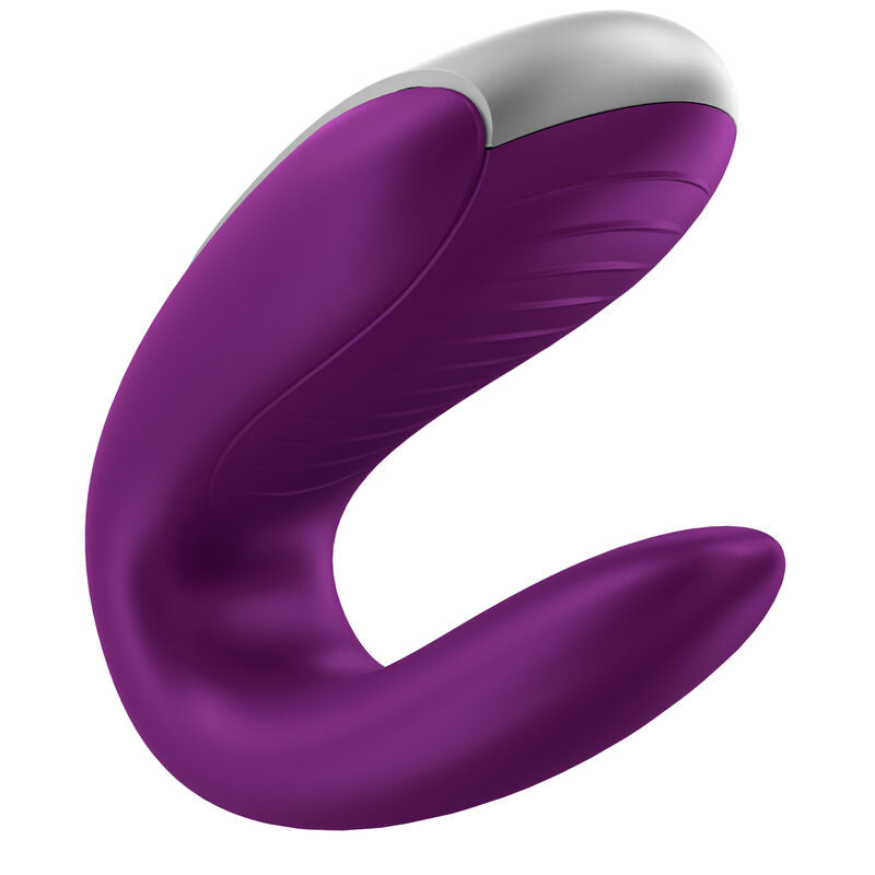 SATISFYER - DOUBLE FUN PARTNER VIBRATOR LILA