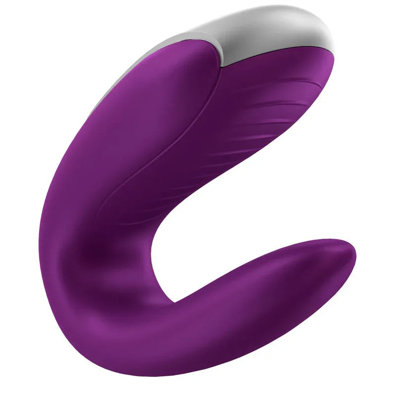 SATISFYER - DOUBLE FUN PARTNER VIBRATOR LILA - Vanelion Paradise