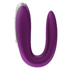 SATISFYER - DOUBLE FUN PARTNER VIBRATOR LILA - Vanelion Paradise