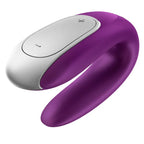 SATISFYER - DOUBLE FUN PARTNER VIBRATOR LILA - Vanelion Paradise