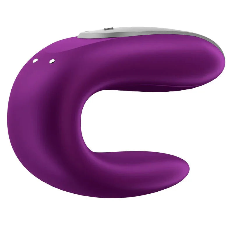 SATISFYER - DOUBLE FUN PARTNER VIBRATOR LILA - Vanelion Paradise