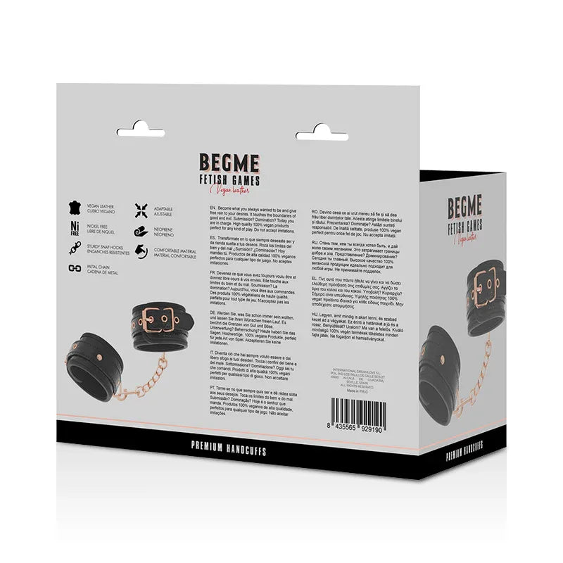 BEGME - BLACK EDITION PREMIUM HANDSCHELLEN - Vanelion Paradise