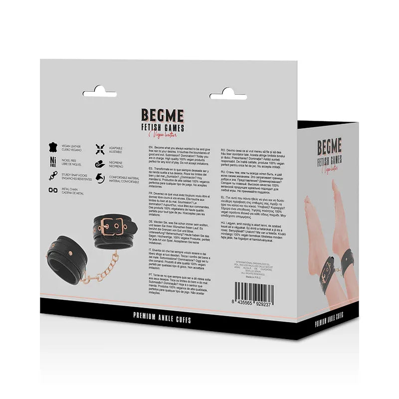 BEGME - BLACK EDITION PREMIUM KNÖCHELMANSCHETTEN - Vanelion Paradise