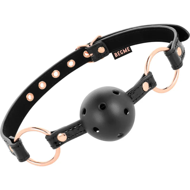 BEGME - BLACK EDITION BALLKNEBEL VEGANES LEDER - Vanelion Paradise