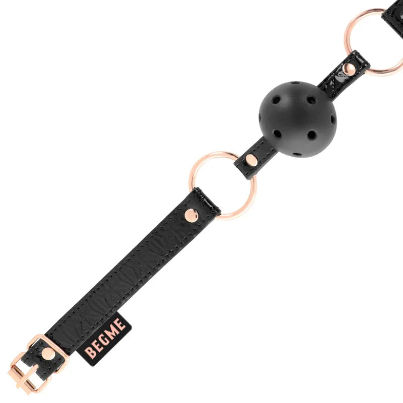 BEGME - BLACK EDITION BALLKNEBEL VEGANES LEDER - Vanelion Paradise