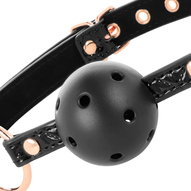 BEGME - BLACK EDITION BALLKNEBEL VEGANES LEDER - Vanelion Paradise