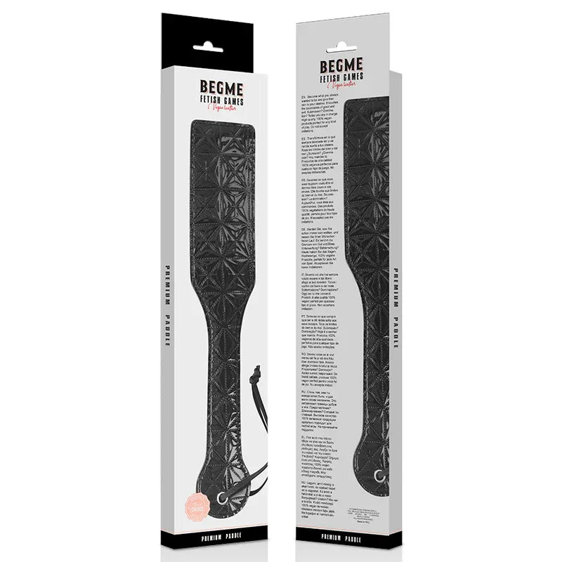 BEGME - BLACK EDITION PADDEL AUS VEGANEM LEDER - Vanelion Paradise