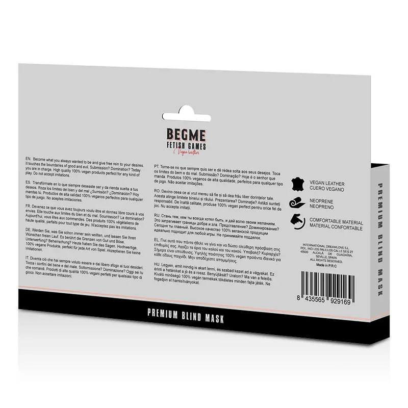 BEGME - RED EDITION PREMIUM BLINDMASKE MIT NEOPRENFUTTER - Vanelion Paradise