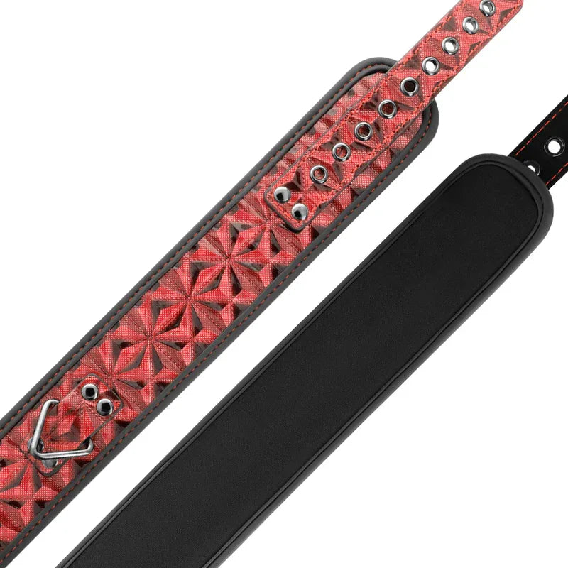 BEGME - RED EDITION PREMIUM VEGANES LEDERHALSBAND MIT NEOPRENFUTTER - Vanelion Paradise