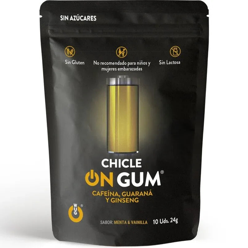 WUG GUM - ON CAFFEINE, GINSENG AND GUARANA GUM 10 UNITS - Vanelion Paradise