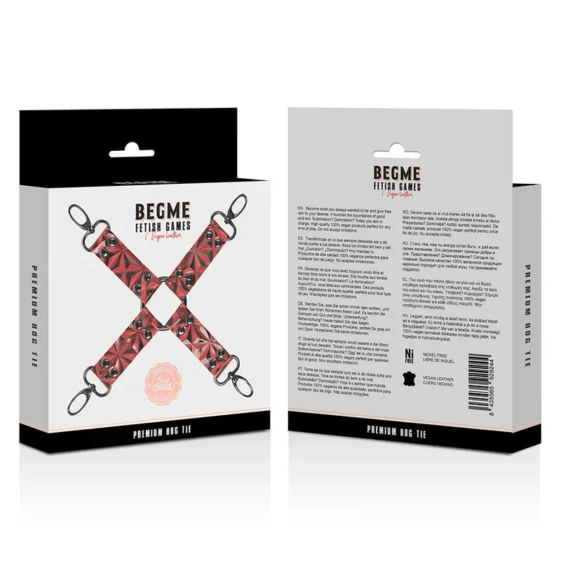 BEGME Red Edition – Veganer Hogtie-Verbinder mit Neopren & O-Ring - Vanelion Paradise