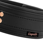 COQUETTE CHIC DESIRE - FANTASY-HALSKETTE AUS VEGANEM LEDER MIT RIEMEN UND NEOPRENFUTTER - Vanelion Paradise
