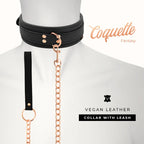 COQUETTE CHIC DESIRE - FANTASY-HALSKETTE AUS VEGANEM LEDER MIT RIEMEN UND NEOPRENFUTTER - Vanelion Paradise