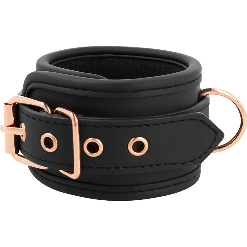 COQUETTE CHIC DESIRE - FANTASY-HANDSCHELLEN AUS VEGANEM LEDER MIT NEOPREN-FUTTER - Vanelion Paradise