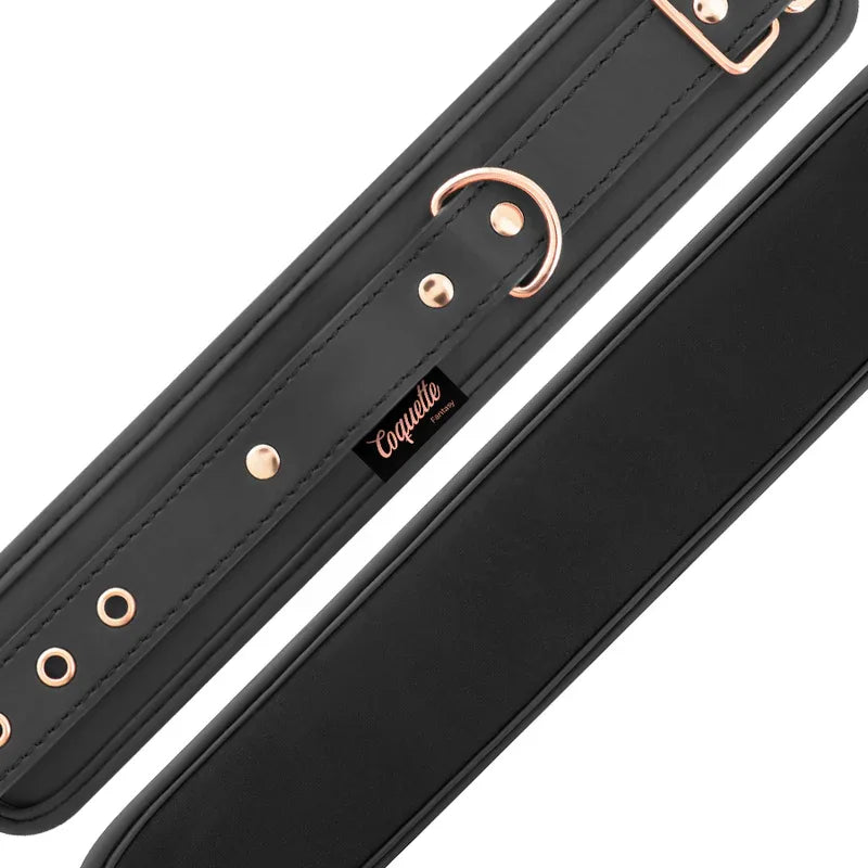 COQUETTE CHIC DESIRE - FANTASY-HANDSCHELLEN AUS VEGANEM LEDER MIT NEOPREN-FUTTER - Vanelion Paradise