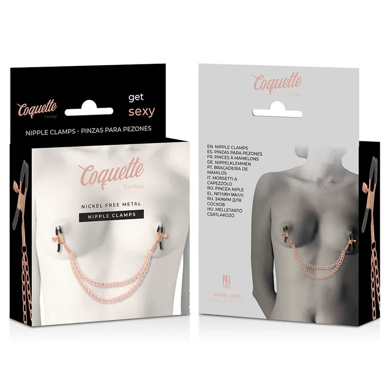 COQUETTE CHIC DESIRE - FANTASY-NIPPELCLIPS AUS METALL MIT KETTE - Vanelion Paradise