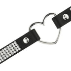 COQUETTE CHIC DESIRE - VEGANES LEDER-HALSBAND MIT HERZ - Vanelion Paradise
