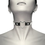 COQUETTE CHIC DESIRE - VEGANES LEDER-HALSBAND MIT HERZ - Vanelion Paradise