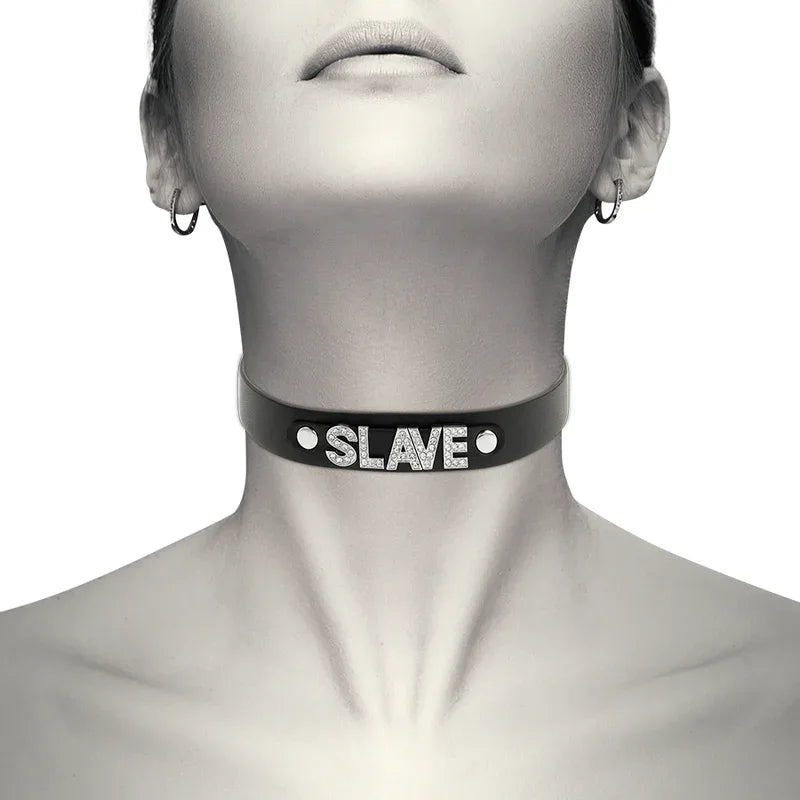 COQUETTE CHIC DESIRE - SKLAVEN-HALSBAND AUS VEGANEM LEDER - Vanelion Paradise