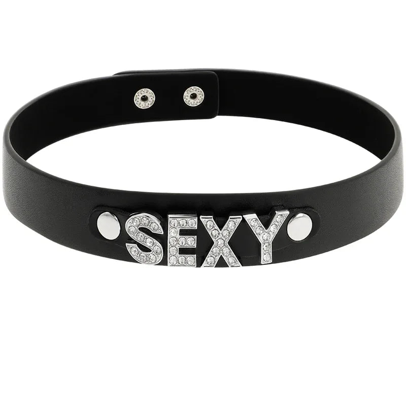 COQUETTE CHIC DESIRE - SEXY VEGANES LEDER-HALSBAND - Vanelion Paradise