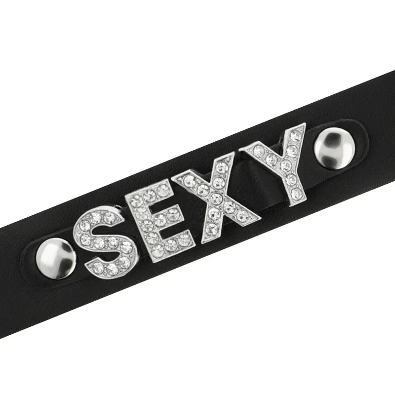COQUETTE CHIC DESIRE - SEXY VEGANES LEDER-HALSBAND - Vanelion Paradise