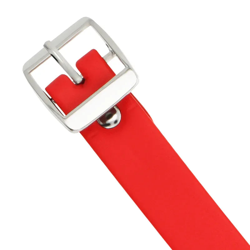 COQUETTE CHIC DESIRE - ROTE HALSKETTE AUS VEGANEM LEDER FETISCH-ACCESSOIRE FÜR FRAUEN - Vanelion Paradise