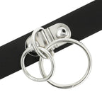 COQUETTE CHIC DESIRE - DOPPELRING-HALSBAND AUS VEGANEM LEDER - Vanelion Paradise