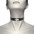 COQUETTE CHIC DESIRE - DOPPELRING-HALSBAND AUS VEGANEM LEDER - Vanelion Paradise