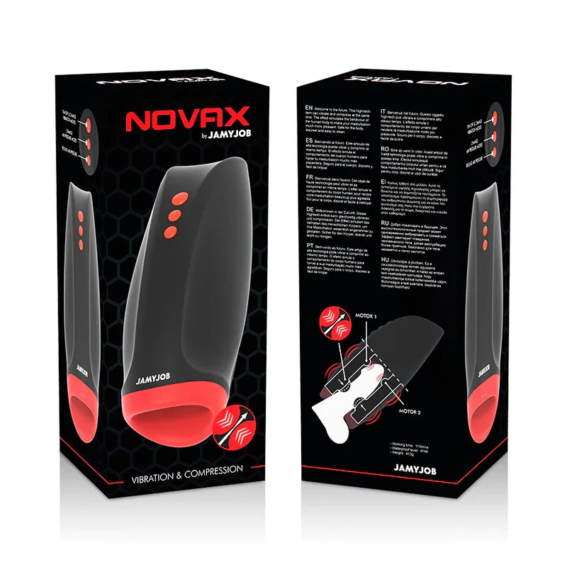 JAMYJOB - NOVAX MASTURBATOR MIT VIBRATION UND KOMPRESSION - Vanelion Paradise