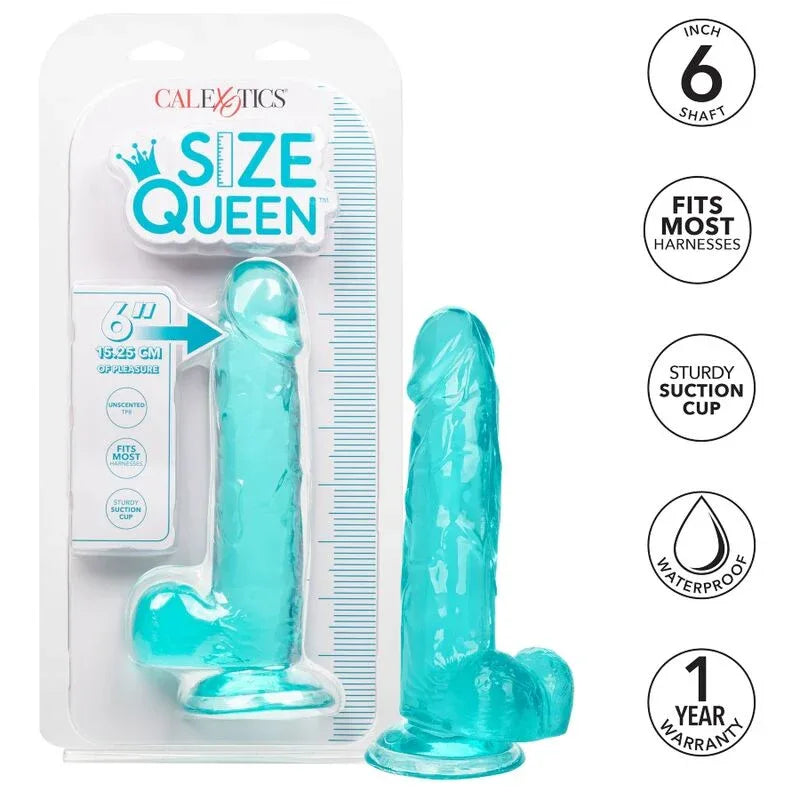 CALEXOTICS - GRÖSSE KÖNIGIN-DILDO BLAU 15.3 CM - Vanelion Paradise