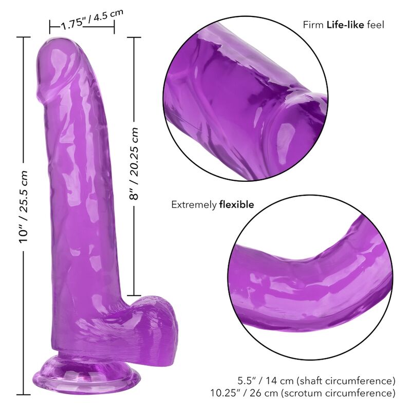 CALEXOTICS - GRÖSSE KÖNIGIN-DILDO LILA 20.3 CM