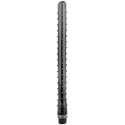 ALL BLACK - RIDGED DUSCHANAL SILIKON 27 CM - Vanelion Paradise