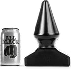 All Black Analstecker 20,5 cm – XL Buttplug, kegelförmig, PVC, intensive Stimulation für Fortgeschrittene - Vanelion Paradise